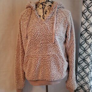 Altar'd State Pink Sherpa Hoodie - Medium